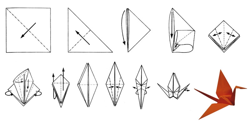 Origami: Kranich